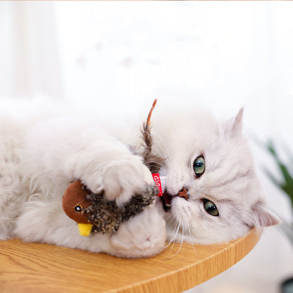 Interactive Chirping Bird Cat Toy