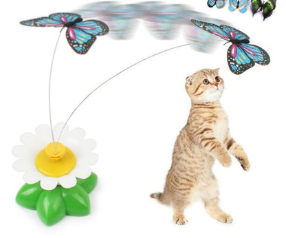 Rotating Cat Flower Toy