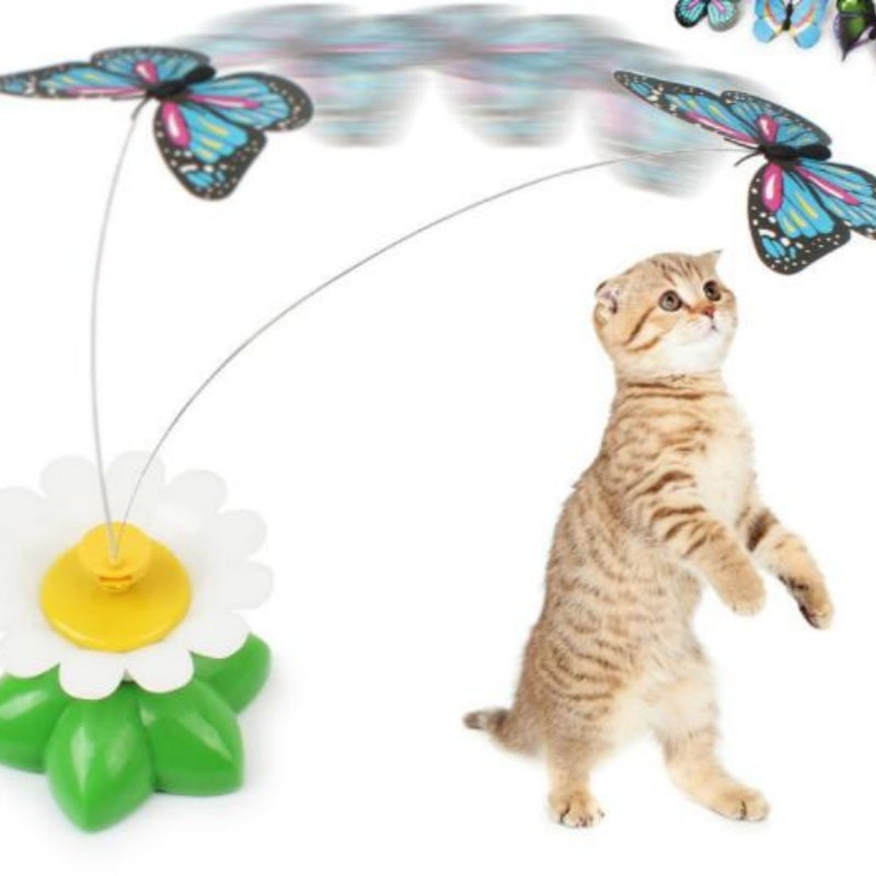 Rotating Cat Flower Toy
