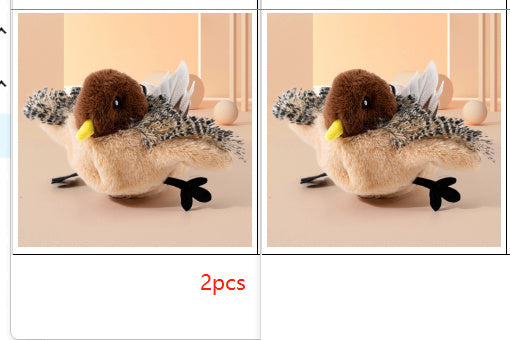 Interactive Chirping Bird Cat Toy