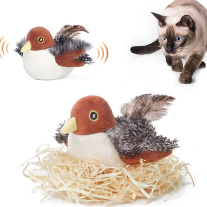 Interactive Chirping Bird Cat Toy