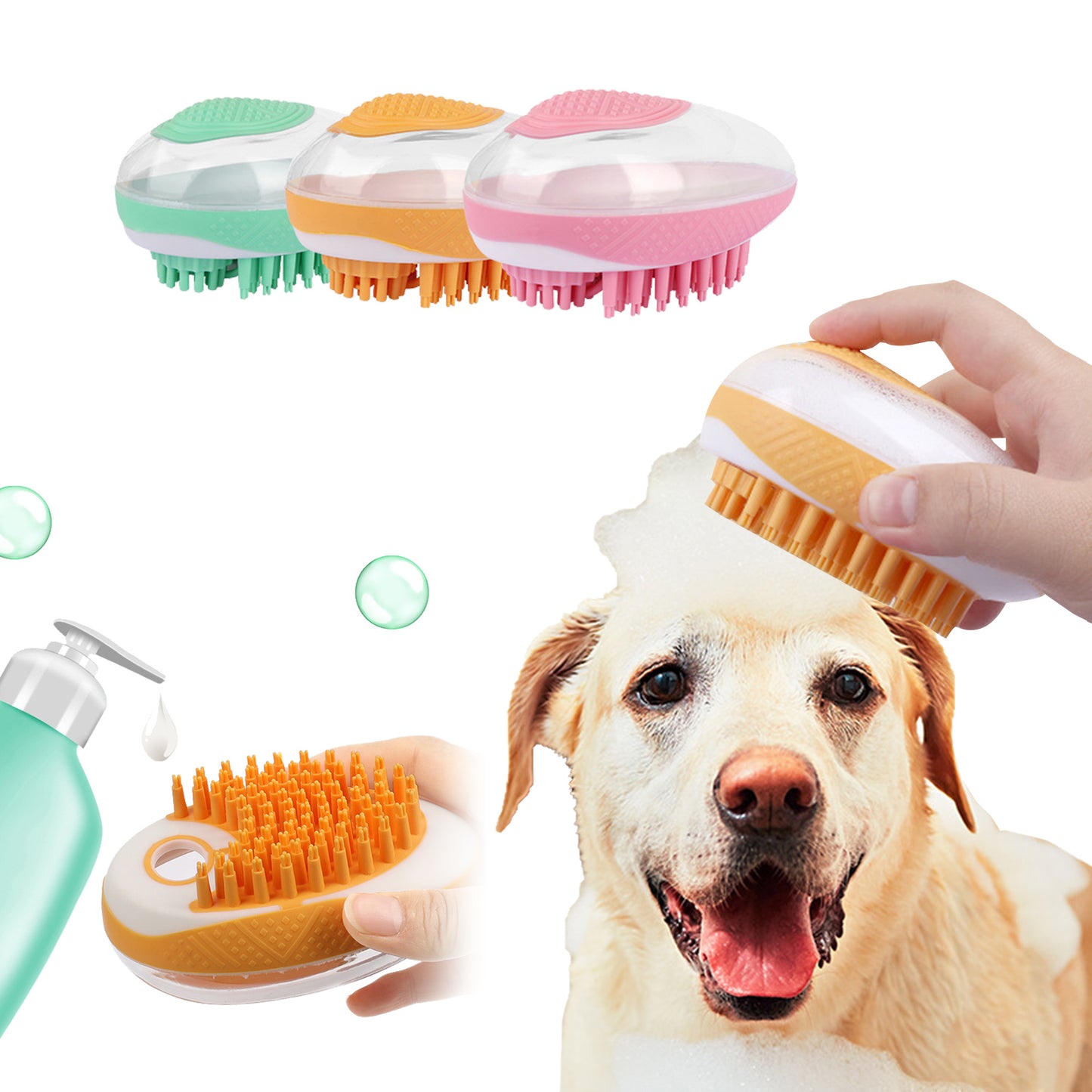 Silicone Pet Bath Comb